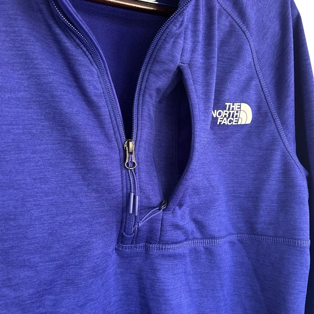 The North Face Men Blue 1/4 Zip Performance Pullover Jacket NF0A5G9W L